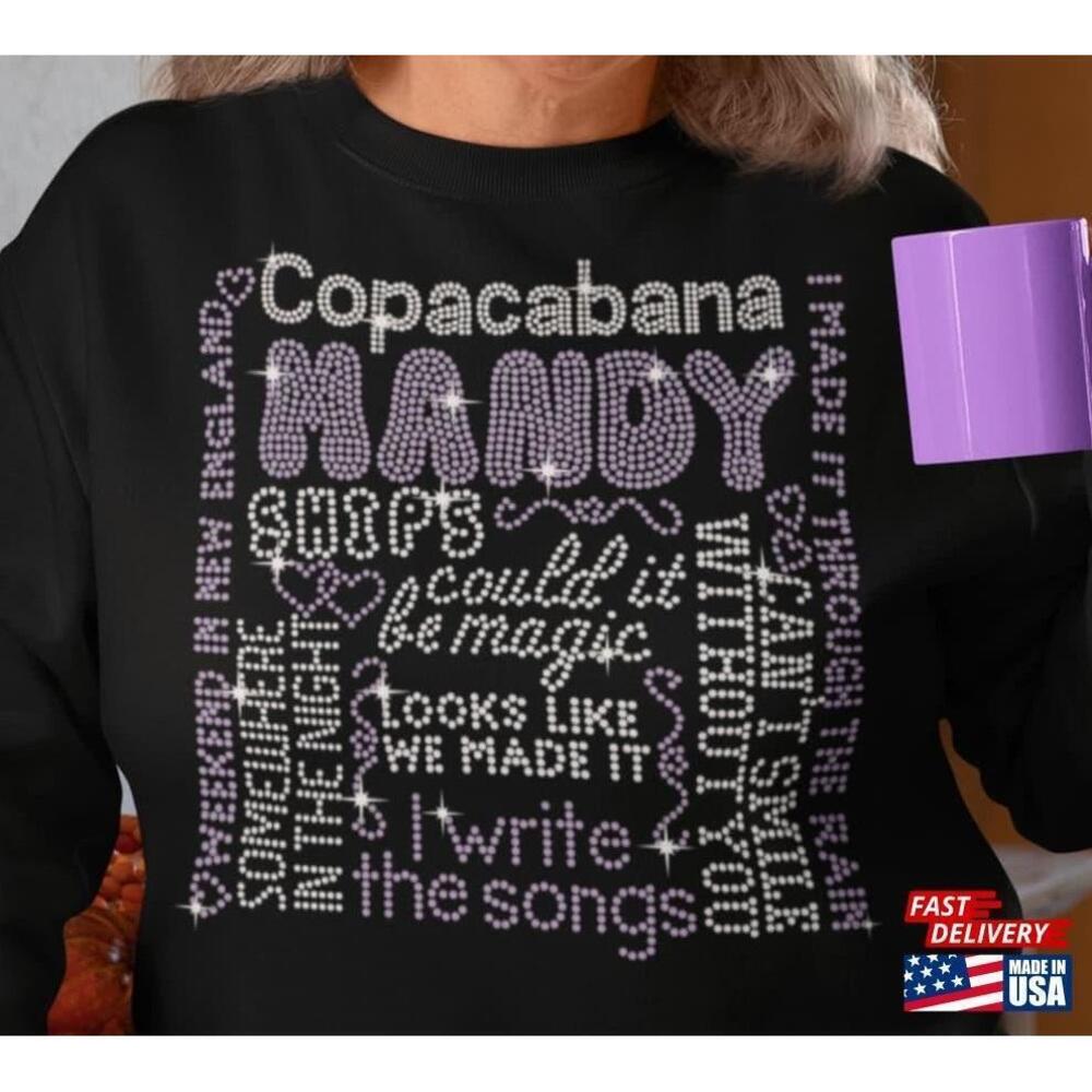 Copacabana Barry Manilow Tribute Rhinestone Shirt Tour Fanilow Outfit Classic